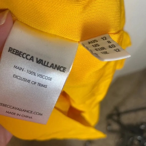 REBECCA VALLANCE Phoenix Gown in Marigold size 8 $1,075 - Picture 11 of 15